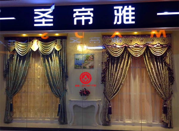 惠州学员窗帘店面展示，窗帘培训学校